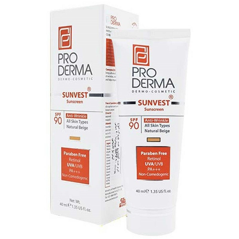 کرم ضد آفتاب و ضد چروک پرودرما SPF90 حجم ۴۰ میلی لیتر
